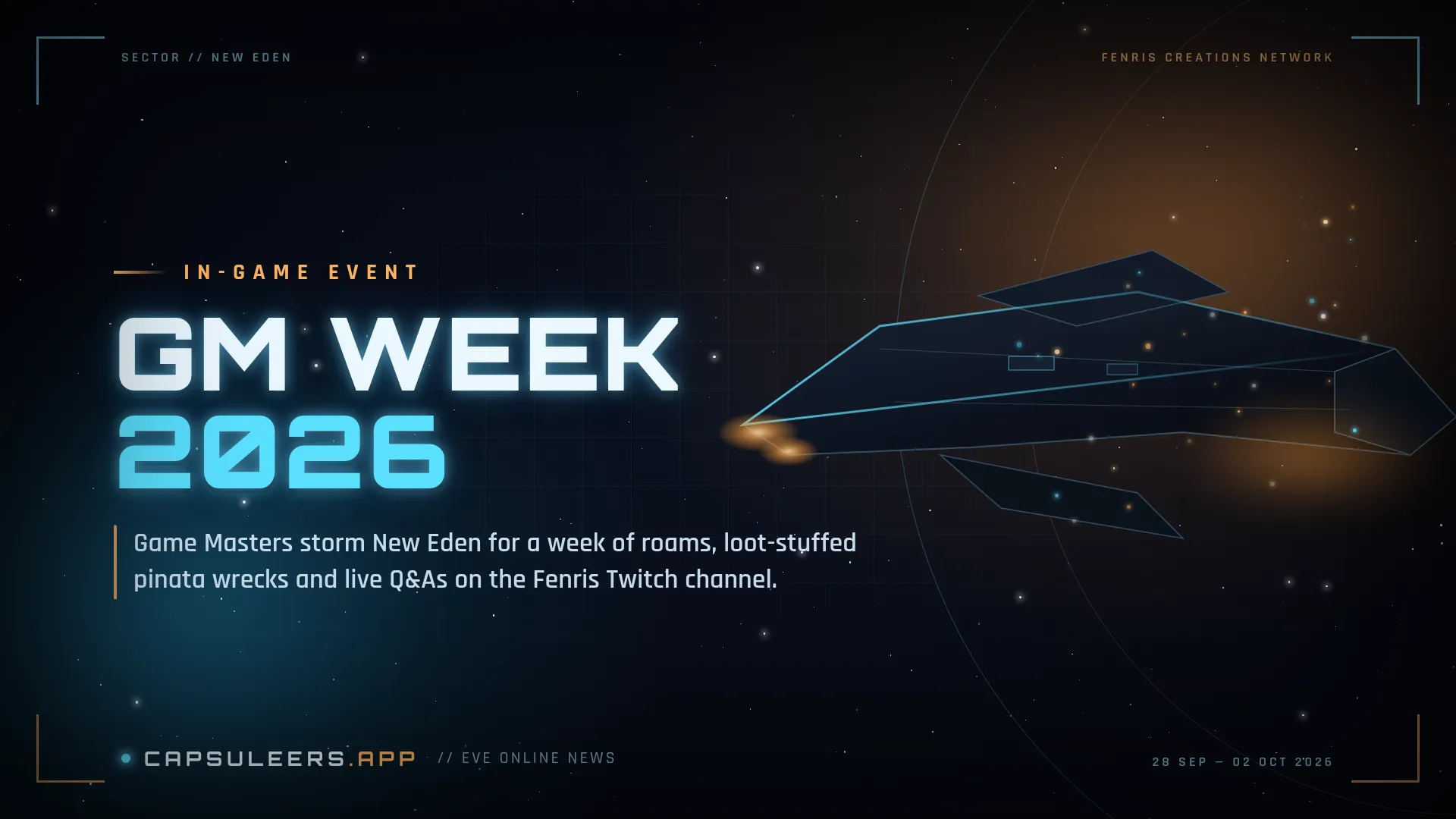 GM Week 2026 Is Coming to New Eden: Everything Fenris Creations' Support Team Has Planned