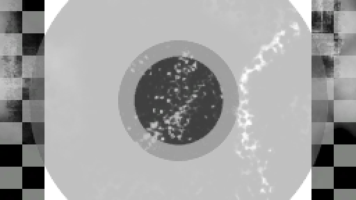 Deep black sky
