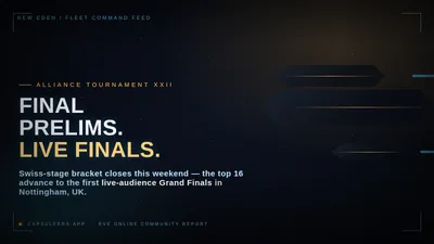 EVE Online AT XXII: Live Finals Coming to Nottingham