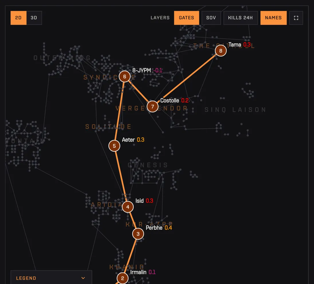 The route map in 3D with the Iso preset, then switched to the 2D view
